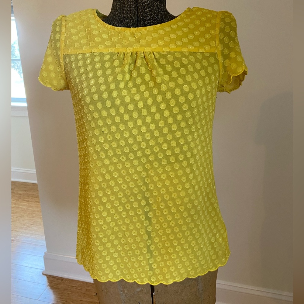 Maeve Yellow Dots Blouse